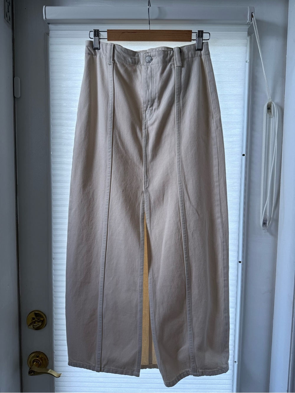 Zara high waisted denim skirt